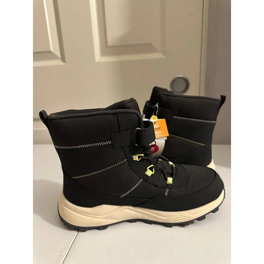 Cat &  Jack Big Kids Noah Waterproof Winter Boots Blue size 5 NWT